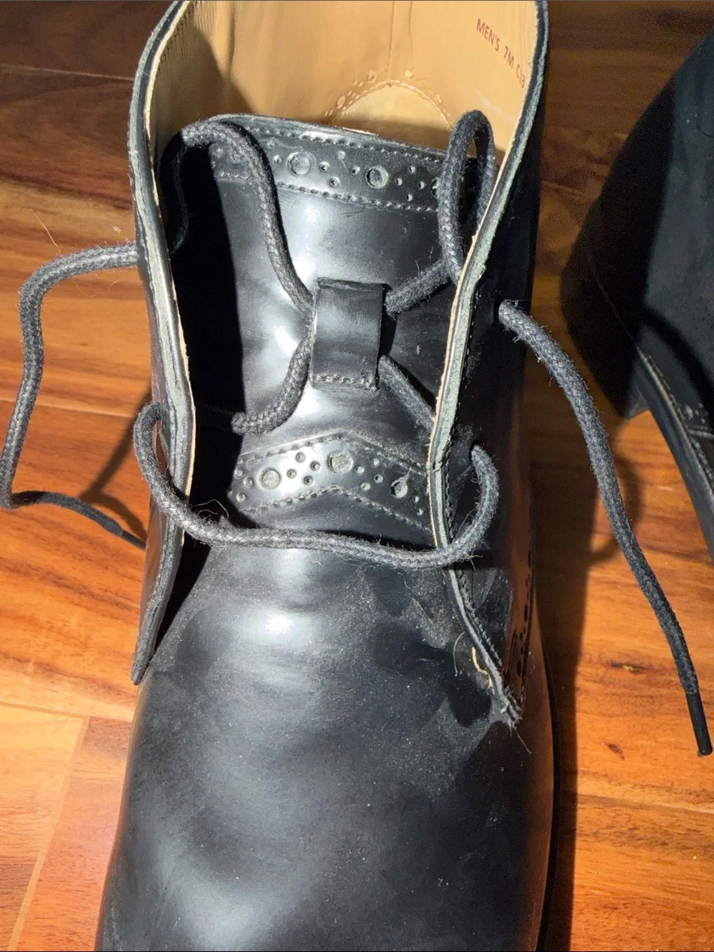 Cole Haan Men's Black Leather Dress Chukka Boots